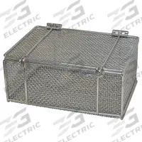 MARLIN STEEL WIRE PRODUCTS Parts Washer Basket: Rectangular, Stainless Steel, Silver, 6 in Basket Ht (MPN 00-00304002-31). Key specifications — Handle Included: Handle Not Included; Mesh Opening Size: #4; Stackable: Not Stackable; Lid Included: Lid Included; Brand: MARLIN STEEL WIRE PRODUCTS.
