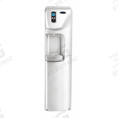 PURLOGIX Plumbed Water Dispenser: Cold/Hot, White, ABS/Metal, 49 3/4 in Ht, 13 in Wd - Freestanding Plumbed Water Dispensers with Filtration