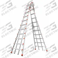 LITTLE GIANT Combination Ladder: 2 Configurations, Aluminum, 300 lb Load Capacity, 102 lb Wt (MPN 10121). Key specifications — Brand: LITTLE GIANT.