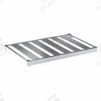 NEW AGE INDUSTRIAL Shelf: 36 in x 24 in, Ventilated Shelf, 900 lb Shelf Capacity, 13 ga, Unfinished (MPN C2436TB). Key specifications — Color: Silver; Brand: NEW AGE INDUSTRIAL.