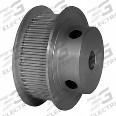 DAYTON Timing Pulley: Modified Curvilinear, Fixed, For GT Timing Belt Section, For 9 mm Belt Wd (MPN 50-2P09-6FA3). Key specifications — Brand: DAYTON; Finish: Clear Anodized; For Belt Series: Powerhouse®.