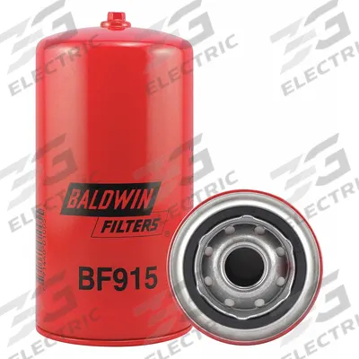 BALDWIN FILTERS Fuel Filter: Spin-On, 3 11/16 in Outside Dia, 1-12 Thread Size, Cellulose - Spin-On Fuel Filters