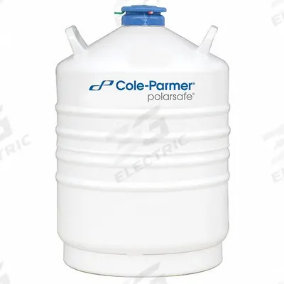 COLE-PARMER Cryogenic Dewar: 15 L Capacity, 15 1/2 in Overall Dia, 22 5/8 in Overall Ht - Cryogenic Dewars