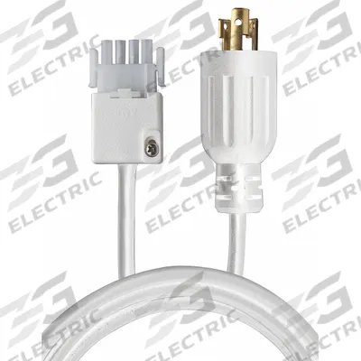 LITHONIA LIGHTING Power Cord: 72 in Lg, 2 in Wd, 4 in Ht - Cords & Wiring for Bay Lights