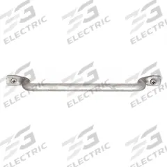 MONROE PMP Pull Handle: Unthreaded Holes, Steel, Silver, 5/16 in Screw Size, 0.63 in (MPN PH-0203). Key specifications — Brand: MONROE PMP; Projection Type: Non-Recessed; Material: Steel; Finish: Dull; Color: Silver; Folding Type: Fixed; Mounting Type: Unthreaded Holes; Screw Size: 5/16 in.