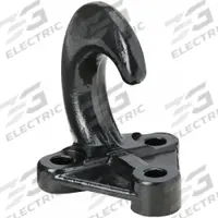 BUYERS PRODUCTS Tow Hook: Black, Forged Steel (MPN B076A). Key specifications — Material: Forged Steel; Hook Type: Tow Hook; Brand: BUYERS PRODUCTS; Equipment Color: Black.