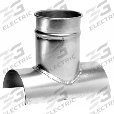 NORDFAB 14"dia 2"L 90° GSteel Tap-In Branch: Steel, For 14 in Duct Dia, 18 in Overall Lg - Branches