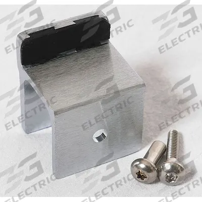 ASI GLOBAL Door Stop: Zinc, Bright, 2 in Overall Ht - Door Latch, Keepers & Stops for Bathroom Partitions
