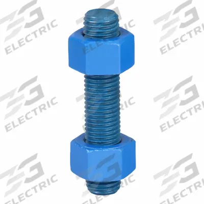 USA FASTENER Fully Threaded Stud: 7/8"-9 Thread Size, Steel, Grade B7, PTFE Coated - PTFE-Coated Fully-Threaded Rods & Studs