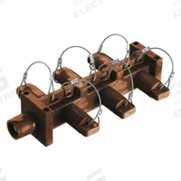 HUBBELL Distribution Block: 6 Female, 1 Male Connections, Brown, 600V AC/600V DC, 400 A, 16 Series (MPN HBL7DBBN). Key specifications — Brand: HUBBELL.