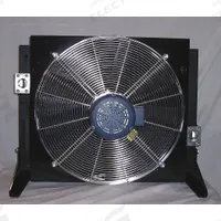 COOL-LINE Forced Air Oil Cooler: 90 hp Heat Removed, 200 gpm Max. Flow, 377 psi Max. Pressure (MPN A90-3). Key specifications — attr96059: 2 in SAE 4 Bolt Flange; attr96056: 56C; attr96057: 230/460V AC; attr98919: COOL-LINE.