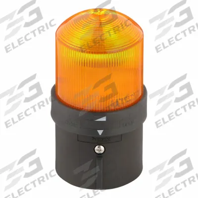 SCHNEIDER ELECTRIC Tower Light Incandescent Assembly: 1 Tier, Orange, No Sounder Tier - Single-Tier Tower Light Assemblies