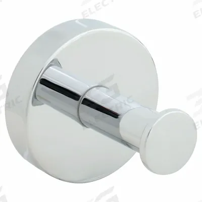 KOHLER Robe Hook: 2 in x 2 in x 1 7/8 in, Metal, Polished - Bathroom Hooks