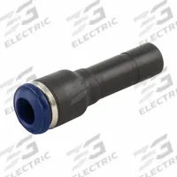 AIGNEP Swift Fit Push To Connect Fitting: 3/8 in OD x 5/16 in OD Size, Push-to-Connect x Tube Stem (MPN 85700-06-05). Key specifications — Brand: AIGNEP; Color: Black/Blue.