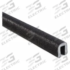 TRIM LOK INC Edge Trim: Single Gripping Finger, 25 ft Overall Lg, PVC Outer, 17/32 in Leg Lg (MPN 1100B7X1/4-25). Key specifications — Standards: ISO 9001; Brand: TRIM LOK INC; Color: Black; Outer Material: PVC; Profile Shape: Single Gripping Finger; _Gripping Style: Single Tongue.
