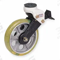 APPROVED VENDOR Bolt-Hole Caster: Swivel, Side Brake, 8 in Wheel Dia., 1 5/8 in Wheel Wd, Aluminum (MPN GDS-200B-SS). Key specifications — Wheel Bearing Type: Ball; Thread Size: M16; Brand: APPROVED VENDOR; Roll Up: Swivel with Brake.