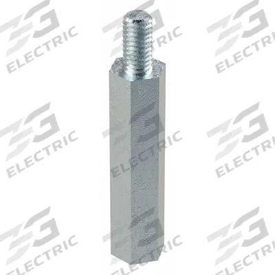 Grainger Standoff: Male x Female, M4x0.70 Thread Sz, 38 mm Lg, Hex, Steel, Zinc-Plated - Steel Male x Female Standoffs