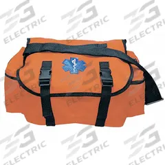 EMI Trauma Bag: 17 in L x 7 in W x 10 in H, Nylon, Orange, 11-20 in/21-30 in, 0-10 in/30+ in (MPN 620). Key specifications — Color: Orange; Closure Type: Buckle; Features: Rifle Sling Strap; Brand: EMI.