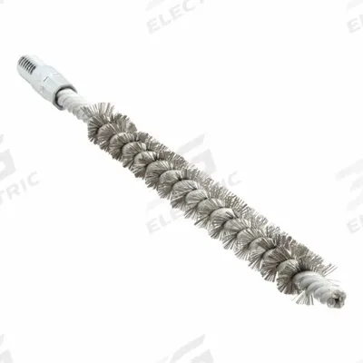 GRAINGER Tube Brush: 8-32 Male, 1/4 in Overall Dia, 3 in Brush Lg, Single Spiral - Condenser & Tube Brushes