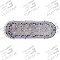 MAXXIMA Park/Turn Light: LED, Turn Signal Light, Amber, Oval, 2 3/16 in Overall Ht, Pigtail, Grommet (MPN AX60YCG-KIT). Key specifications — Standards: SAE J222; Electrical Connection: Pigtail; Brand: MAXXIMA; Installation Type: Permanent; Lens Color: Amber; Mount Type: Grommet; Lighting Technology: LED; Light Type: Turn Signal Light.