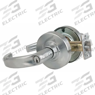 SCHLAGE Door Lockset: Storeroom Lever Locksets, Chrome - Electric Lever Locksets