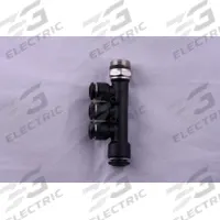 AIGNEP USA Push-Fit Tee Fitting: 6 mm OD x 4 mm OD x 4 mm OD x 4 mm OD Size, Nylon, 29 mm Overall Lg (MPN 55360-6-4-1/4). Key specifications — Brand: AIGNEP USA; Thread Size A: 1/8".