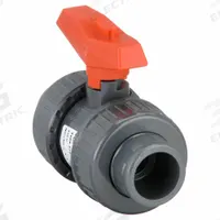 GF PIPING SYSTEMS Manual Two-Way Ball Valve: 1/2 in, PVC, Straight, FNPT x FNPT, Full Port Ball Port (MPN 161375002). Key specifications — Brand: GF PIPING SYSTEMS; Handle: Tee.