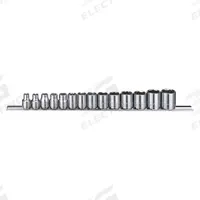 WESTWARD Socket Set: 3/8 in Drive, 14 Piece, 6-Point, Metric, 6 mm to 19 mm (MPN 53PN45). Key specifications — attr1224269: 3/8 in; attr1204685: Not Tether Capable; attr1204650: 6 mm to 19 mm; attr1204673: Socket Bits Not Included; attr1204688: WESTWARD; attr1206170: Standard Sockets.