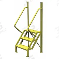 TRI-ARC Configurable Platform Ladder: 6.8 ft Overall Ht, 30 in Overall Wd, 20 in Overall Dp, Steel (MPN UCL5003246). Key specifications — Material: Steel; Color: Yellow; Brand: TRI-ARC.