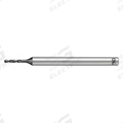 OSG Micro Drill Bit: 2.08 mm, 140° 4-Facet Point - Solid Carbide Micro Drill Bits