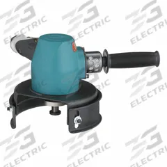 DYNABRADE Angle Grinder: 6 in Wheel Dia, 3 hp Horsepower, 6,000 RPM Max. Speed, 9 1/2 in Overall Lg (MPN 53243). Key specifications — attr292579: 1/2 in NPT Male; attr294776: DYNABRADE.