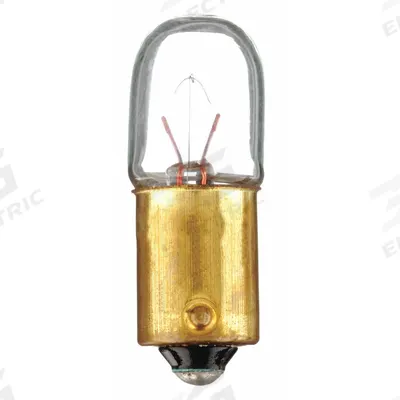 APPROVED VENDOR Incandescent Bulb: Incandescent, Miniature Bayonet (BA9s), (T) Tubular - BA9s Single-Contact Miniature Bayonet Base Lamps