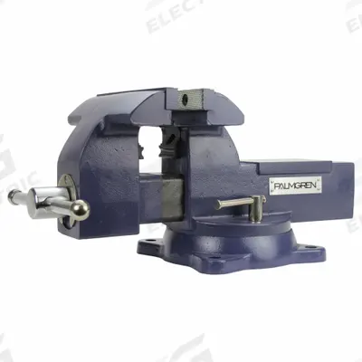 PALMGREN Combination Vise: Heavy Duty, Enclosed, 6 in Jaw Face Wd, 7 in Max Jaw Opening - Combination Bench & Pipe Vises