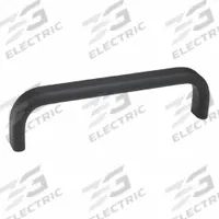 JW WINCO Pull Handle: Threaded Holes, Aluminum, Black, 7.09 in Mounting Hole Center to Center (MPN 668-20-190-A-SW). Key specifications — Screw Size: M5; Brand: JW WINCO; Color: Black.