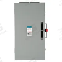 SIEMENS Safety Switch: Non-Fusible, 200 A, Three Phase, 600V AC, Galvanized Steel, Indoor (MPN DTNF364J). Key specifications — attr867131: SIEMENS.