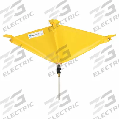 PIG Leak Diverter Tarp: 20 in Lg, 20 in Wd, Magnetic Corners Leak Diverter Mounting - Under the Ceiling Leak Diverters