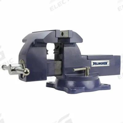 PALMGREN Combination Vise: Heavy Duty, Enclosed, 4 in Jaw Face Wd, 5 in Max Jaw Opening - Combination Bench & Pipe Vises