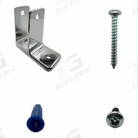 HADRIAN Alcove Panel Kit: Chrome Zamac, Chrome-Plated (MPN 603300). Key specifications — Hardware Pieces Included: (4) Plastic Anchor #10-12; Compatible Partition Material: Stainless Steel; Material: Chrome Zamac; Finish: Chrome-Plated; Component Type: Alcove Panel Kit; Brand: HADRIAN.