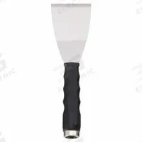 WESTWARD Scraper: Bld. Mat. Carbon Steel, Hdl. Mat. Polypropylene, Stiff, Tapered Bld. Shape (MPN 13A691). Key specifications — attr1004902: WESTWARD; attr1012057: Half; attr1014703: Plastic; attr1017570: Standard End; attr1029655: Straight; attr1034073: Bevel/ Offset.