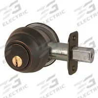 MASTER LOCK Deadbolt Lock: Cylindrical, 1 3/8 in Door Thick - Max, Bronze (MPN DSH0612PKA4WK). Key specifications — ADA Compliant: No; Brand: MASTER LOCK; Finish: Satin Bronze, Clear Coated; Keyway Type: WK2; Ligature Resistance: Not Ligature-Resistant.