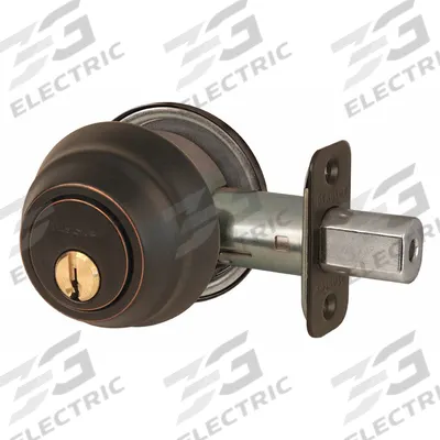 MASTER LOCK Deadbolt Lock: Cylindrical, 1 3/8 in Door Thick - Max - Standard Cylindrical Deadbolts