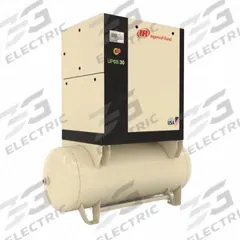 INGERSOLL RAND Rotary Screw Air Compressor: Horizontal, 20 hp, 78 cfm, 120 gal Tank, 575V AC (MPN UP6S-20-125). Key specifications — attr48606: Three; attr48593: 575V AC; attr48578: INGERSOLL RAND; attr110305: Not Included.