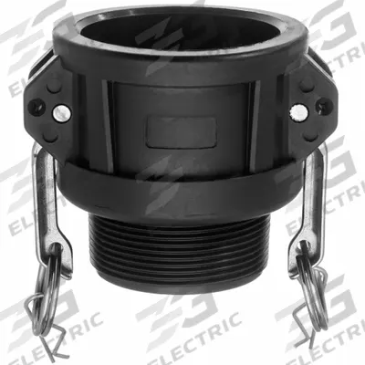 USA INDUSTRIALS Polypropylene Cam and Groove Fittings: 1 in Coupling Size, 1 in Hose Fitting Size - Type B Polypropylene Cam & Groove Fittings
