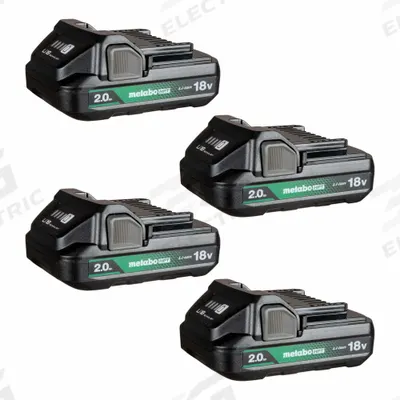 METABO HPT Battery Pack: 2 Ah, 4 Batteries Included, Tabbed, 18V DC - Metabo CAS Batteries