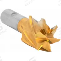 CLEVELAND Square End Mill: High Speed Steel, TiN Coated, 6 Flute, 1-1/2" Mill Dia, 2" LOC (MPN C33236)