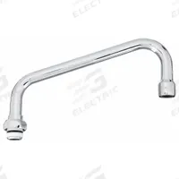 T&S BRASS Spout: Spout, Double-Bend, Swivel Spout, Brass, Chrome, 26.3 gpm Flow Rate, Laminar (MPN 060X). Key specifications — Includes: Nozzle; Product Type: Spout; Spout Style: Swivel; Body Material: Brass; Brand: T&S BRASS.