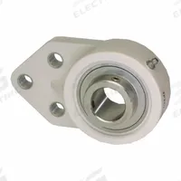 IPTCI BEARINGS 3 Bolt Flange Bearing: Radial Ball, 7/8 in Bore, PBT Plastic, Set Screws, 2 3/4 in Lg (MPN SUCTFB205-14). Key specifications — Bore Type: Cylindrical; Brand: IPTCI BEARINGS; Housing Material: PBT Plastic; Lubricant Material: H-1 Grease; Mounting Bolt Size: 5/16 in; Split Housing: Not Split; System of Measurement: Inch.