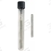KIMBLE Culture Tube: 8 mL, Culture Tube, 13 mm Body Dia, 100 mm Overall Ht, Colorless, Phenolic (MPN 45066A-13100). Key specifications — Graduated: No; Includes Closure: Yes; Body Color: Colorless; Brand: KIMBLE; Bottom Shape: Round.