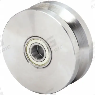 APPROVED VENDOR Track Wheel: 4 7/8 in Wheel Dia., 2 in Wheel Wd, 2,645 lb Load Capacity - V-Groove Track Wheels