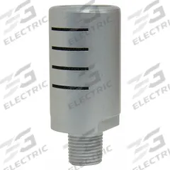 SPEEDAIRE Silencer Muffler: 1/8 in NPT, 5/8 in Hex Size, Aluminum, Mesh SST, 300 psi Max Op Pressure (MPN 1EJW4). Key specifications — attr124412: SPEEDAIRE; attr124422: Mesh SST; attr124426: Aluminum.